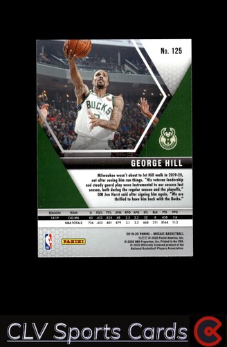 Milwaukee Bucks George Hill #125 Panini Basketball Near Mint or Better top - Picture 2 of 2