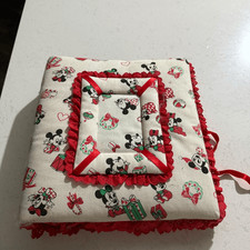 Vintage Disney Mickey Minnie Mouse Red White Album Binder