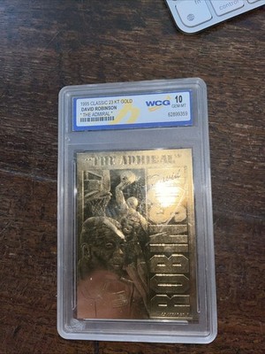 WCG 1995 24kt Gold David Robinson Karte im Etui