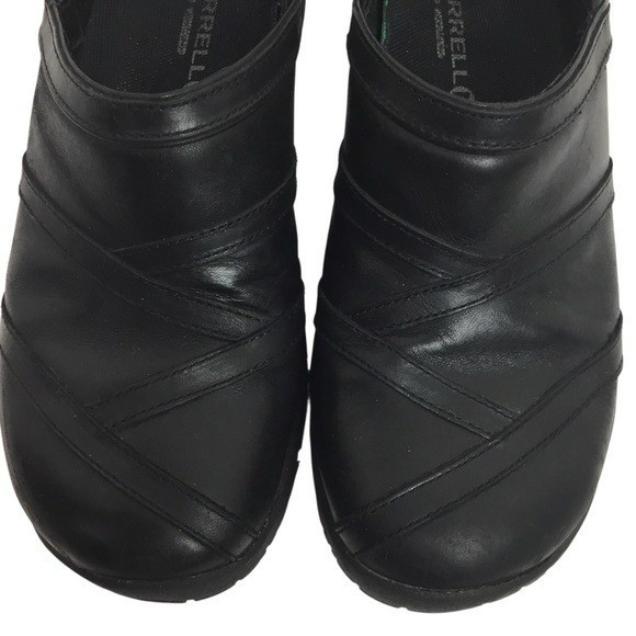 Merrell Encore Zoccoli in Pelle Slip On Scarpa da Escursionismo Donna 8 Nero