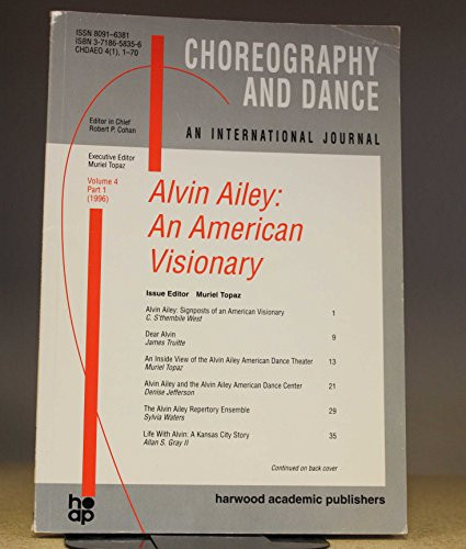 Alvin Ailey: An American Visionary: Signposts o, Topaz Paperback..