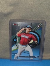 2023 Topps Finest #37 Max Meyer Base Set RC Rookie Miami Marlins