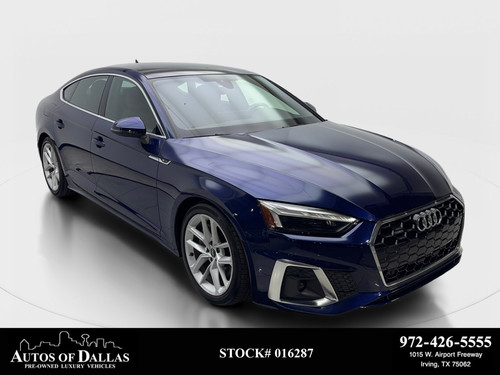 2023 Audi A5 Sportback 45 S line Premium Plus CAM,PANO,HTD STS,18" WLS