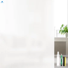 Window Privacy Film, Frosted Glass Static Cling 78.7x17.5, Matte White 
