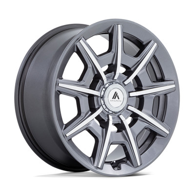 ASANTI ABL-41 20X9 5X112/5X114.3 ET35 Gloss Anthracite Bright Mach (Qty of 4)