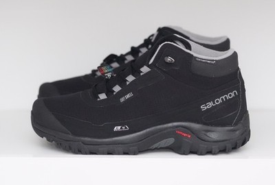 Salomon Men Shelter CS WP Winter Boots Black Contagrip Waterproof US 10 EU 44
