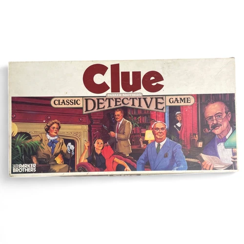 1986 Clue Board Game Parker Brothers Vintage Complete Classic Detective Mystery