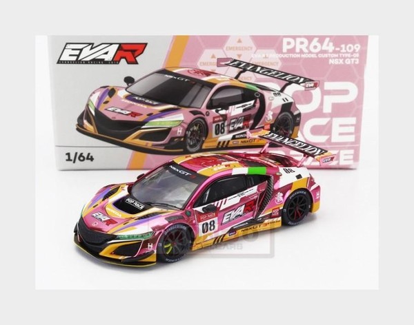 1:64 POP-RACE-LIMITED Honda Nsx Gt3 Evo22 #08 Racing 2022 Various PR640109 Model-image