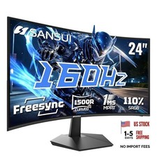 24 Inch Curved 160Hz Gaming Monitor,1500R Curved Gaming Monitor FHD 24 inch