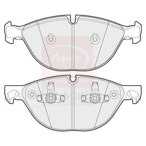 APEC Brake Pad Set, disc brake PAD1615B