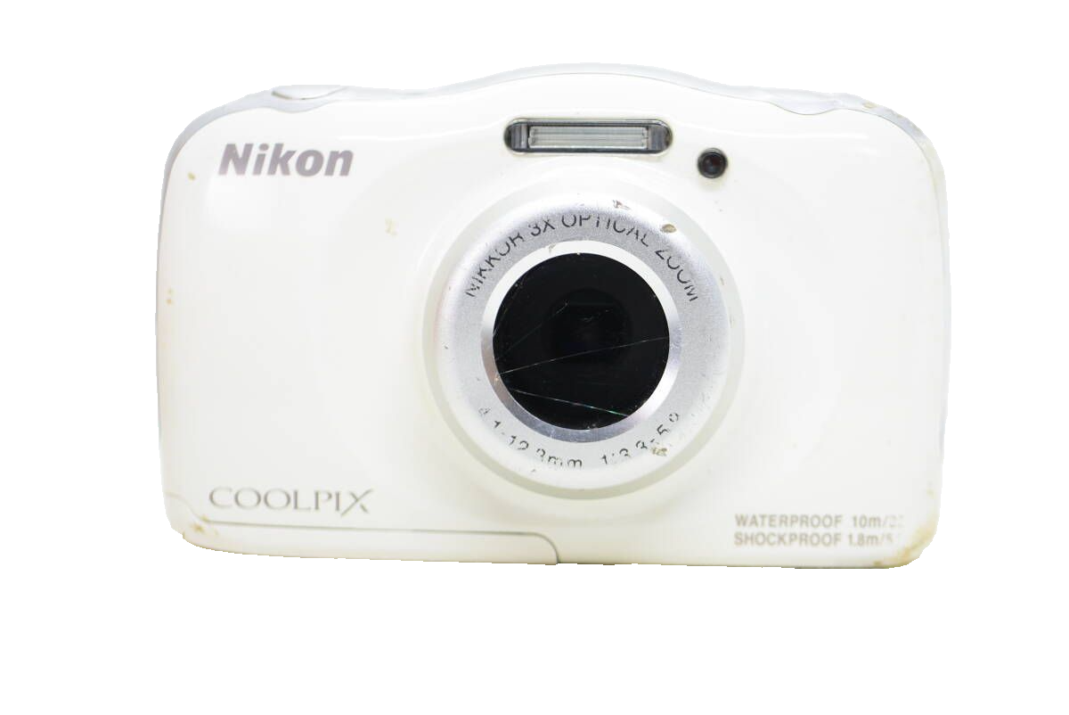 Used] NIKON Coolpix W150 white Compact Digital Camera 3x zoom Body