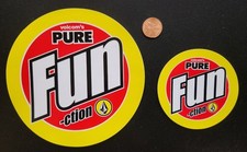 VOLCOM Snowboard Skateboard Surf BIG FUNction Sticker Set Flawless NEW old stock