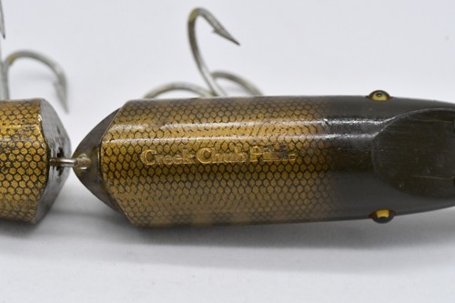 Creek Chub Jointed Husky Pikie Minnow 3000 Pikie Scale C.C.B.Co. Holzköder 40er Jahre - Bild 11 von 18