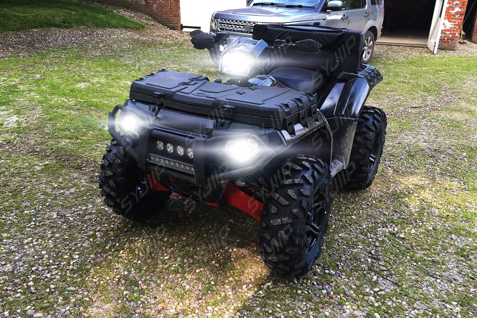 Faro LED 6000K + 8000k bombillas brillantes para Can-Am Maverick Max 1000R 2014-2017 Foto 4 de 4