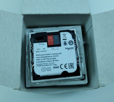 SCHNEIDER ELECTRIC MTN6212-0319 Thermostat with Display KNX Polar White Glossy