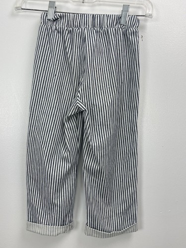 Zara Girls White Blue Striped Nautical Pants Size 5 (Girl) - Picture 2 of 5