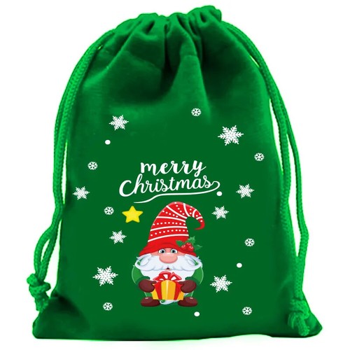 12 pcs Christmas Bags with Drawing Small Candy Gift Bag Pouch Xmas Packaging Bag - Picture 14 of 42