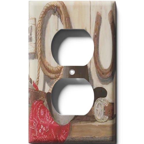 SnazzySwitch Cowboy Hat 'n' Horseshoe Decorative Light Switch Plate Cover - Picture 6 of 24