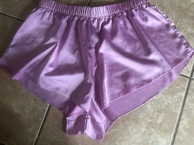 Colsie S Pink Satin PJ Bottom Shorts Adjustable Waist Lightweight 
