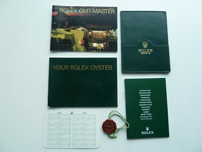 Rolex GMT-Master Booklet Set 6 Teilig  - englisch von 2-2001 -