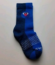 Bombas Sesame Street Grover Calf Socks Size Y Ages 5-11 Flaw