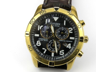 Citizen Herren Eco Drive Solar E820 Chrono Uhr - 100m