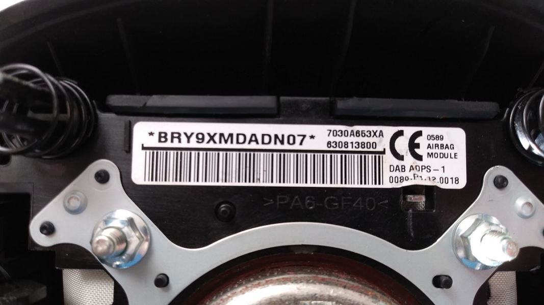 2020 Mitsubishi MIRAGE Steering Wheel Air Bag 17A880241D Black
