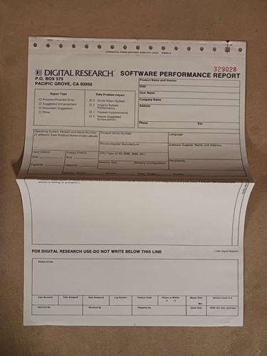 CP/M-86 for the IBM Personal Computer Operating System - Afbeelding 14 van 14