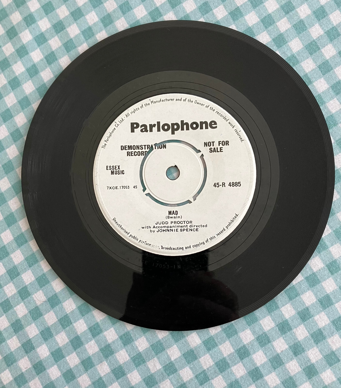 Rare Demo Judd Proctor The Turk/Mad Parlophone 45R 4885 NrMint eBay