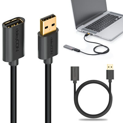 USB Verlängerungskabel Verlängerung USB2.0 Kabel A-Stecker zu A-Buchse vergoldet