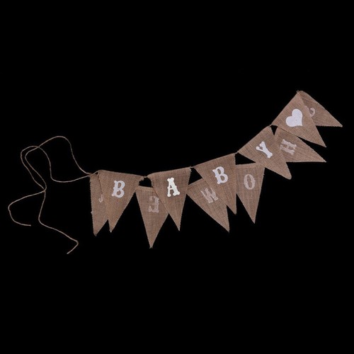 BABY SHOWER LOVE HEART Girlande Wimpelkette Banner Rustikale Taufe Babyparty - Bild 3 von 8