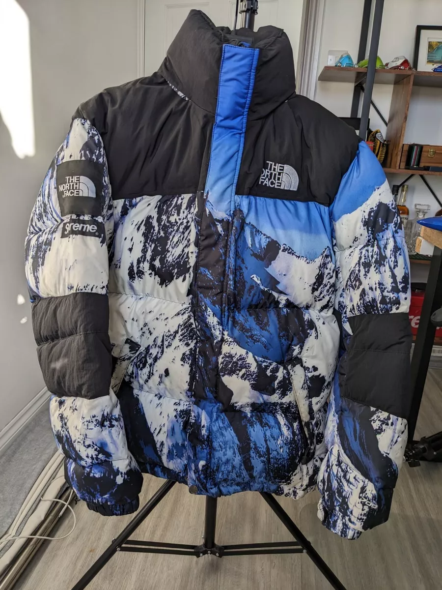 The North Face x Supreme Nuptse Baltoro TNF Mountain Puffer Jacket FW17