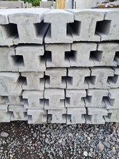Concrete Reinforced Slotted H Posts 8ft, 9ft, 10ft