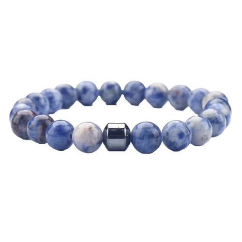 Grüner Onyx Edelstein Halskette Aus Vergoldetem Sterling