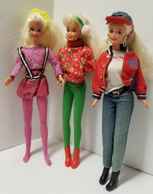 Barbie Dolls Dance Moves, Caroling Fun, Arizona Jeans - 1995