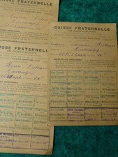 retro-ancienne cartes -caisse fraternelle-de capitalisation Lille 1934-Montmagny