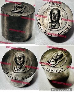 Louis St. Laurent Canadian Prime Minister 1948 Master Steel Manufacturing Die