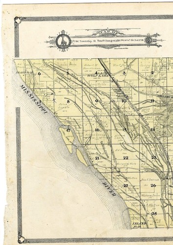 1908 Map north part Union twn, Illinois, from Atlas of Union County w/fam. names - Picture 1 of 5