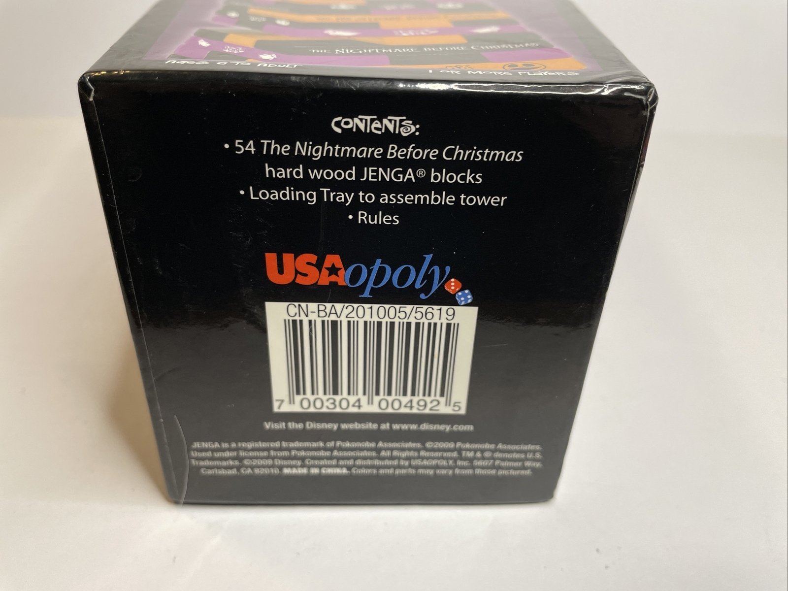 The Nightmare Before Christmas JENGA Game Collector's Edition USAopoly