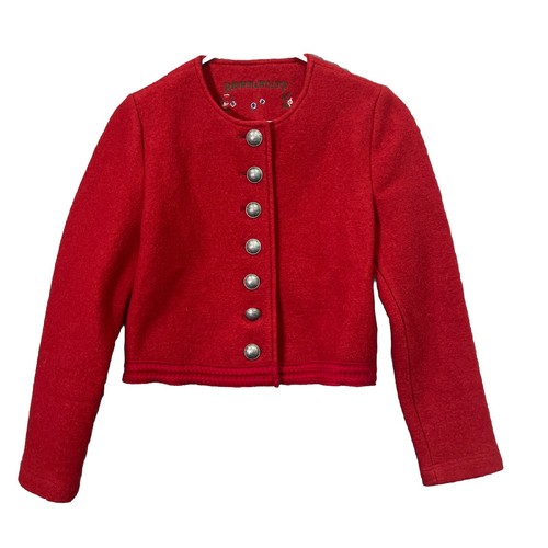 Berwin & Wolff Cropped-Jacke 100% gekochte Wolle bestickt Größe S / 34 Abend
