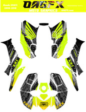 2006-2012 Honda TRX 250 EX Graphics Kit - Pro Ed D49-2 Yellow Fade