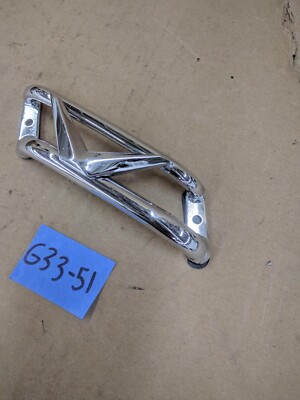 Pair Genuine Harley Davidson V Logo Chrome Wing Side Cover