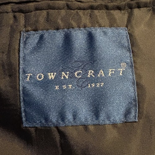 Towncraft Mens Sports Coat Blazer Size 46R Plaid Lambswool Blend (BR) - Picture 5 of 7
