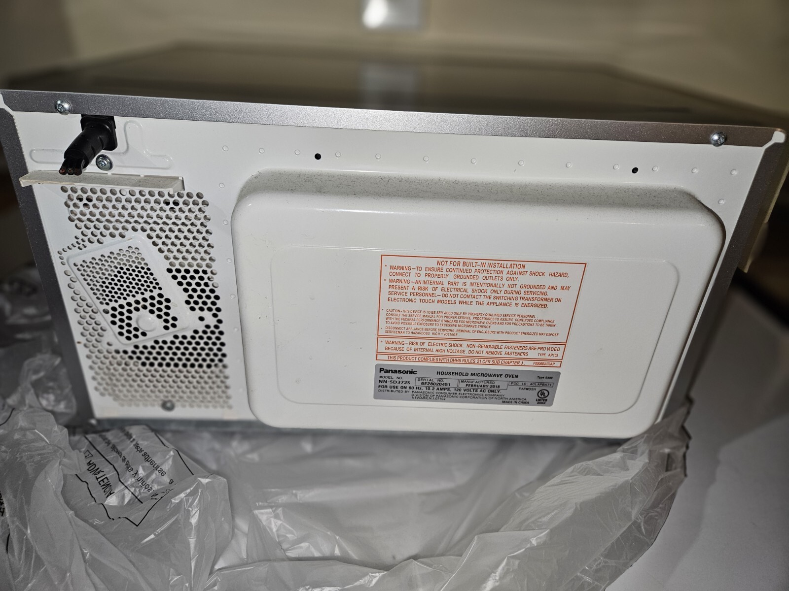 Panasonic NNSD372S 0.8 Cu. Ft. Countertop Microwave Oven Inverter Does