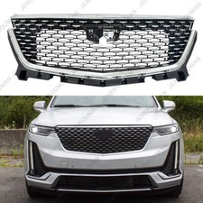 Chromed Grill Front Upper Grille For 2020-2025 Cadillac Xt6 Without Camera Hole