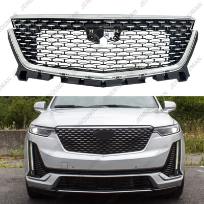 Cadillac フロントグリル メッシュフルステンレス Chromed Grill Front Upper Grille For 2020-2025 Cadillac XT6