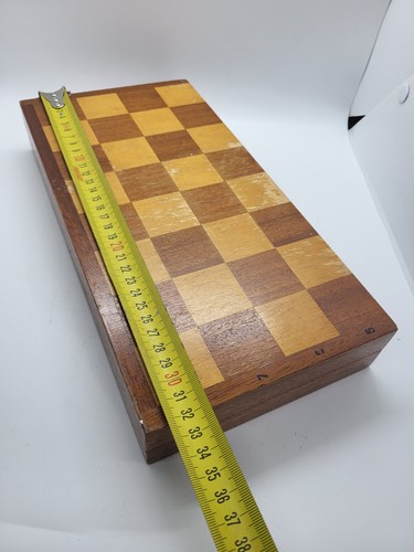Vintage plastic chess USSR with board 32 cm full set rare design board games - Picture 2 of 24