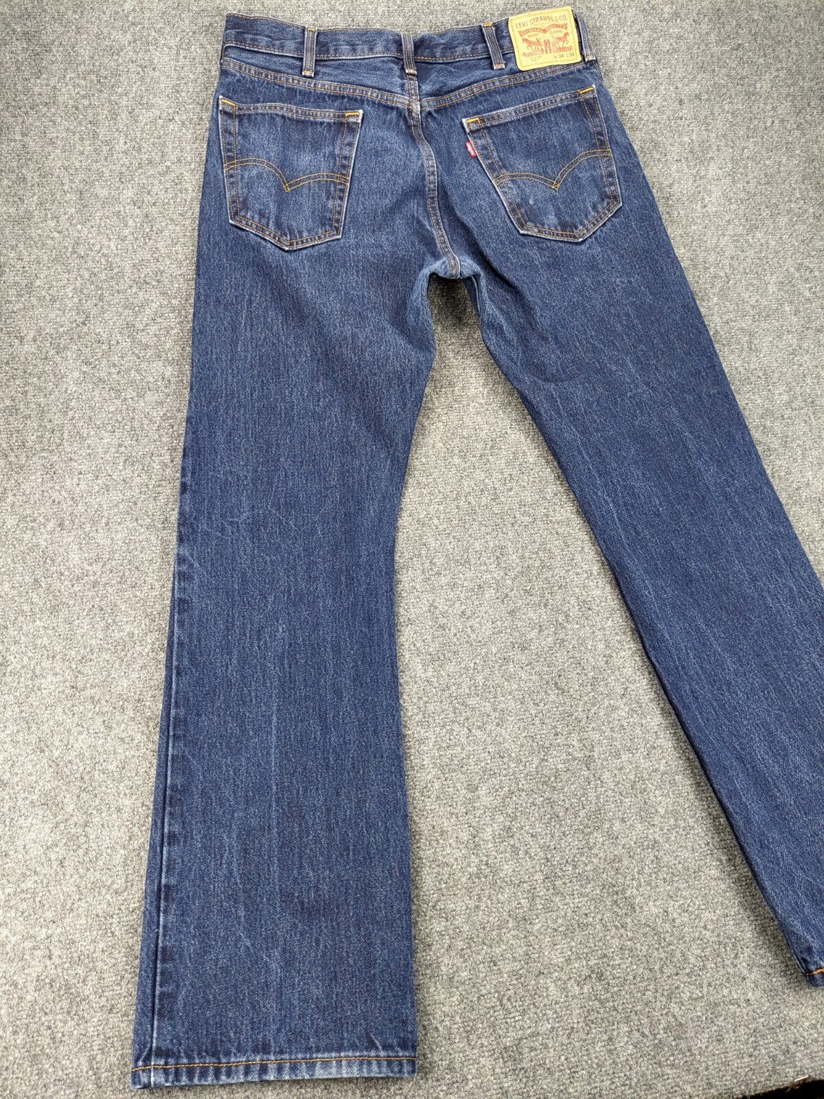 Levi's 517 Bootcut Jeans Men's 34X34 Medium Dark Wash 100 Cotton Denim