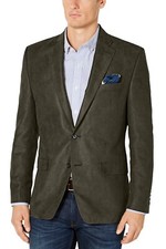  295 RALPH LAUREN Men's OLIVE CLASSIC FIT FAUX SUEDE SPORT COAT 42L yse1824