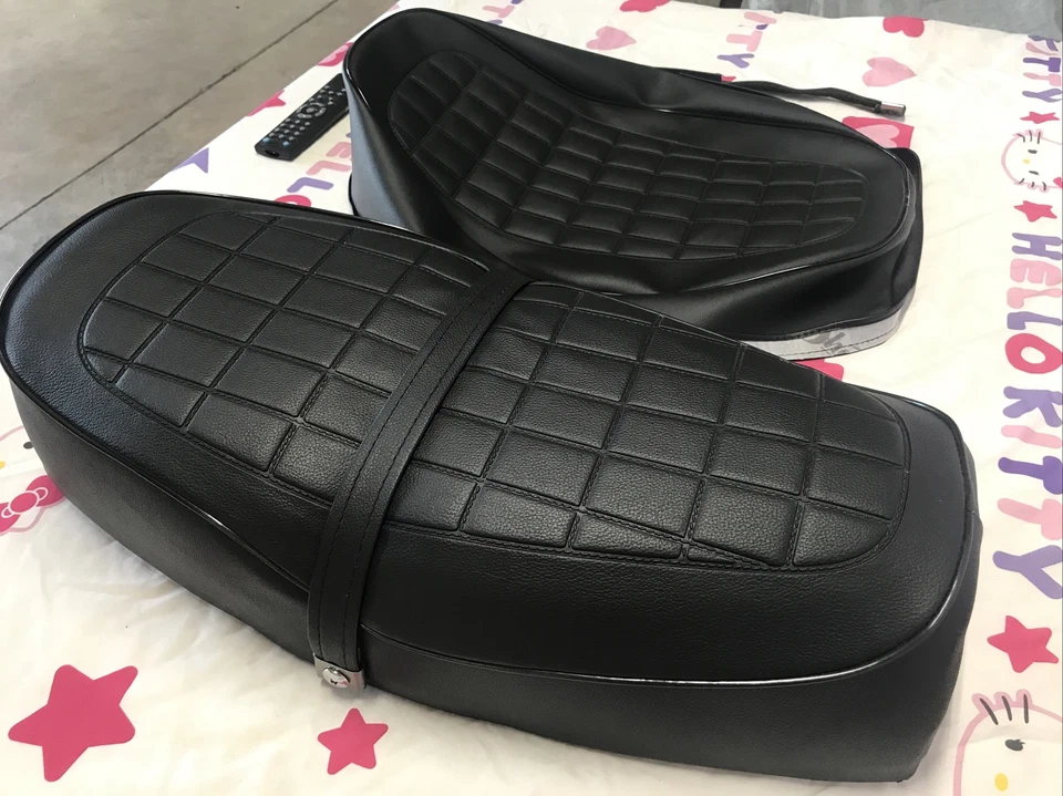 FUNDA ASIENTO HONDA CB200 CB200T FUNDA ASIENTO 1974 A 1976 + CORREA GRATIS (H*-94) Foto 3 de 4
